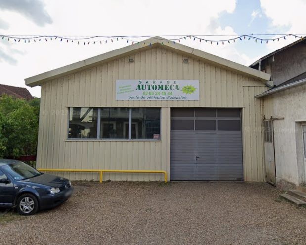 Façade du garage AUTOMECA, 3 bis rue Émile Rebouleau à Clamecy